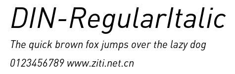 DIN-RegularItalic.otf字體轉換器圖片