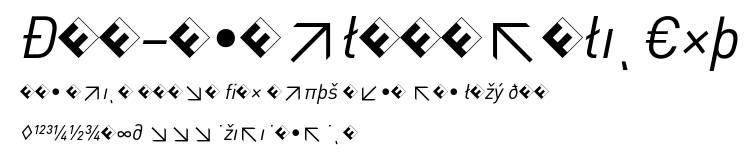 DIN-RegularItalicExp.otf字體轉換器圖片
