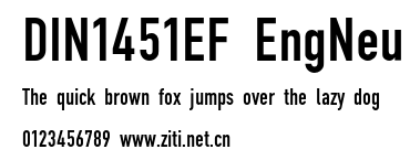 DIN1451EF EngNeu.otf字體轉換器圖片