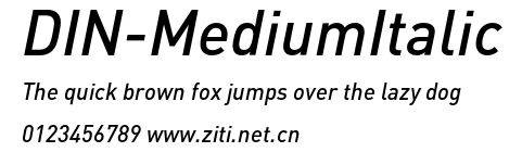 DIN-MediumItalic.otf字體轉換器圖片