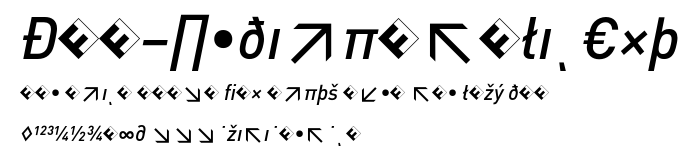 DIN-MediumItalicExp.otf字體轉換器圖片