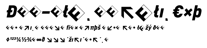 DIN-BlackItalicExp.otf字體轉換器圖片