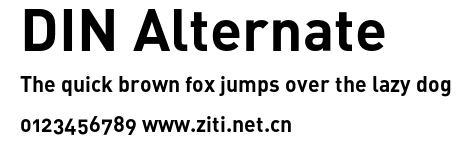 DIN Alternate.otf字體轉換器圖片