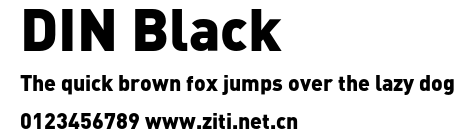 DIN Black.otf字體轉換器圖片