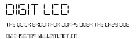 DIGIT LCD.ttf字體轉換器圖片