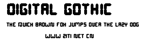 DIGITAL GOTHIC.ttf字體轉換器圖片