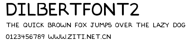 DILBERTFONT2.ttf字體轉換器圖片
