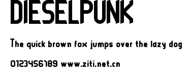DIESELPUNK.ttf字體轉換器圖片