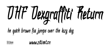 DHF Dexgraffiti Return.otf字體轉換器圖片