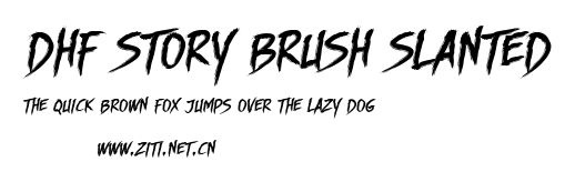 DHF Story Brush Slanted.ttf字體轉換器圖片