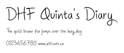 DHF Quinta's Diary.otf字體轉換器圖片