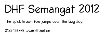 DHF Semangat 2012.ttf字體轉換器圖片