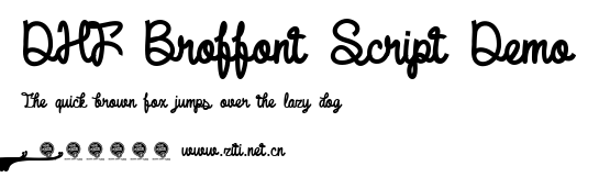 DHF Broffont Script Demo.ttf字體轉換器圖片