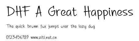 DHF A Great Happiness.ttf字體轉換器圖片