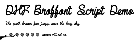 DHF Broffont Script Demo.ttf字體轉換器圖片
