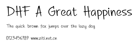 DHF A Great Happiness.otf字體轉換器圖片