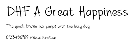 DHF A Great Happiness.ttf字體轉換器圖片