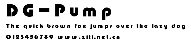 DG_Pump.ttf字體轉換器圖片