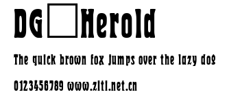 DG_Herold.ttf字體轉換器圖片