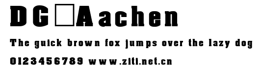 DG_Aachen.ttf字體轉換器圖片