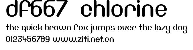DF667 Chlorine.ttf字體轉換器圖片
