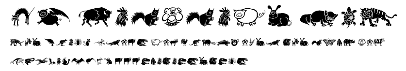 DF Wildlife LET.ttf字體轉換器圖片