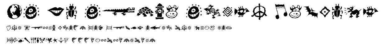 DF Mo Funky Fresh Symbols.ttf字體轉換器圖片