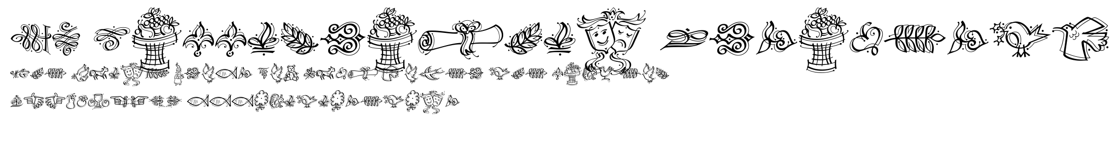 DF Calligraphic Ornaments.ttf字體轉換器圖片