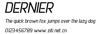 DERNIER.ttf字體轉換器圖片