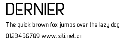 DERNIER.ttf字體轉換器圖片