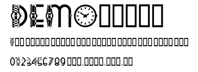 DEMOwatch.ttf字體轉換器圖片