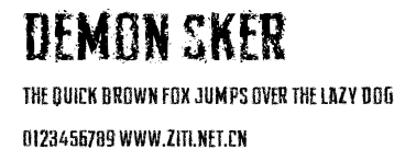 Demon Sker.ttf字體轉換器圖片