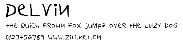 DELVIN.ttf字體轉換器圖片