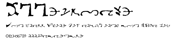 DEEnochian.ttf字體轉換器圖片