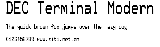 DEC Terminal Modern.ttf字體轉換器圖片