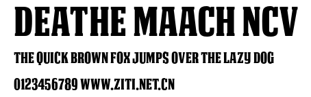 DEATHE MAACH NCV.otf字體轉換器圖片