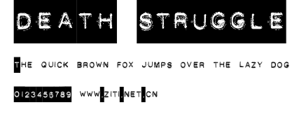 DEATH STRUGGLE.ttf字體轉換器圖片