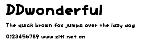 DDwonderful.ttf字體轉換器圖片