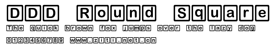 DDD Round Square.ttf字體轉換器圖片
