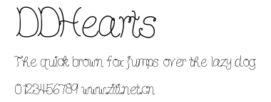 DDHearts.ttf字體轉換器圖片
