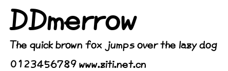 DDmerrow.ttf字體轉換器圖片