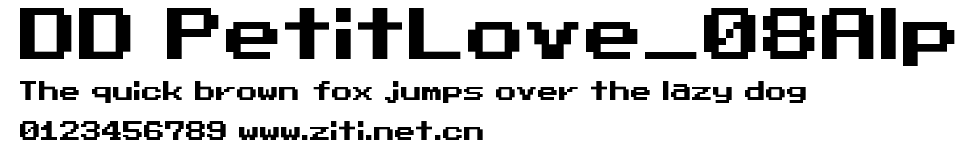 DD PetitLove_08Alp.ttf字體轉換器圖片