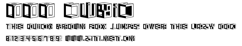 DDD Cubic.ttf字體轉換器圖片