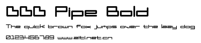DDD Pipe Bold.ttf字體轉換器圖片