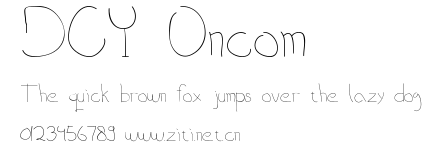 DCY Oncom.ttf字體轉換器圖片