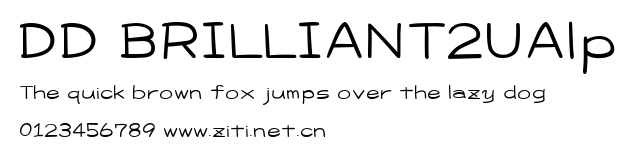 DD BRILLIANT2UAlp.ttf字體轉換器圖片