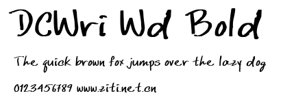 DCWri Wd Bold.ttf字體轉換器圖片