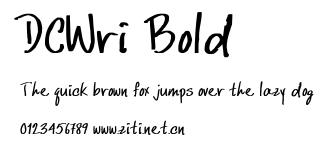 DCWri Bold.ttf字體轉換器圖片