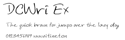 DCWri Ex.ttf字體轉換器圖片