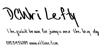 DCWri Lefty.ttf字體轉換器圖片